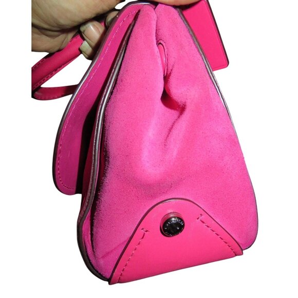 Coach 2016 Drifter Pink Mixed Leather Carryall Satchel 2 Way Crossbody Handbag - Picture 3 of 14